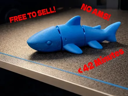 3D printed Flexi Shark — community design photo